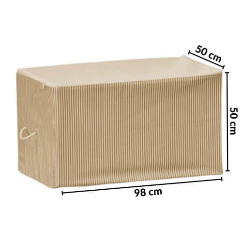 Piev Fermuarlı Düzenleyici Midi Maxi Mega Hurç 3 Lü Set Sarı Çizgili