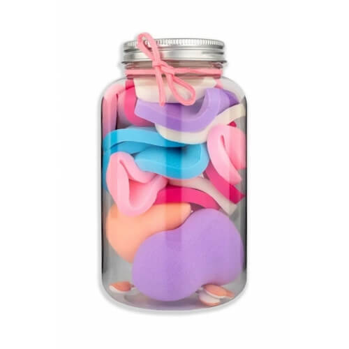 Piev Özel Kavanoz 20 Parça Makyaj Sünger Seti