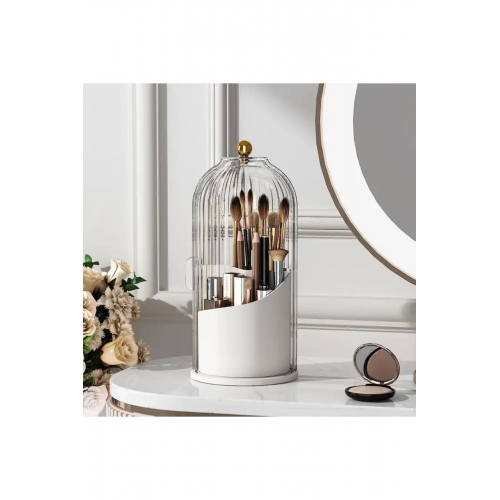 Piev House By House Süper 2 si 1 Arada Glow Vitrin ve Şeffaf Fırçalık Seti