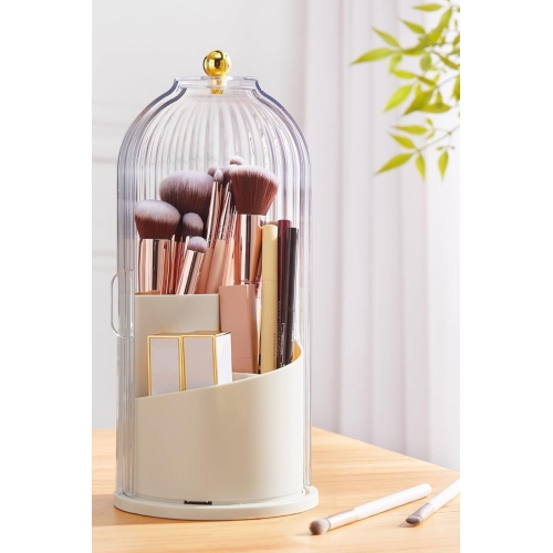 Piev House By House Makyaj Düzenleyici Ve Şeffaf 360 Derece Dönebilen Fırçalık Süper ikili Set