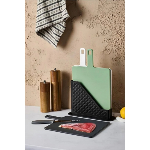 Piev Standlı Saplı Kesme Doğrama Tahtası Seti 3 lü