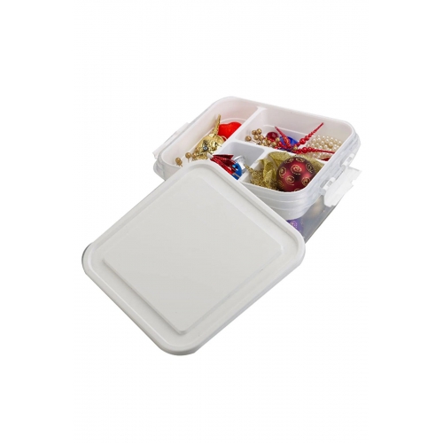 Piev Çok Bölmeli Dikiş Malzemeleri Eşya Düzenleyici Organizer Kutu 4,5 Lt