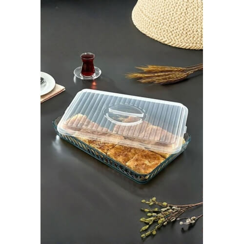 Piev Pratik Dikdörtgen Borcam Kapağı Şeffaf