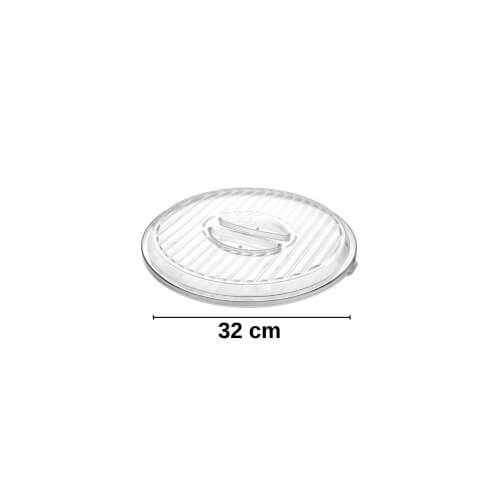 Piev Pratik Yuvarlak Borcam Kapağı Şeffaf