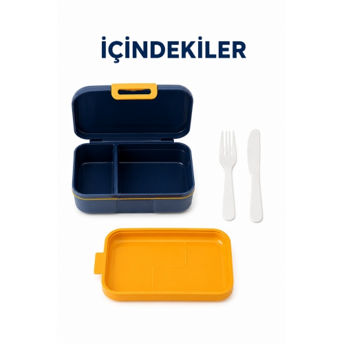 Piev Termal Çantalı Bölmeli Okul Ve Diyet Beslenme Kabı Antrasit