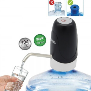 Urve Şarjlı Damacana Su Pompası Siyah