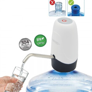 Urve Şarjlı Damacana Su Pompası Beyaz