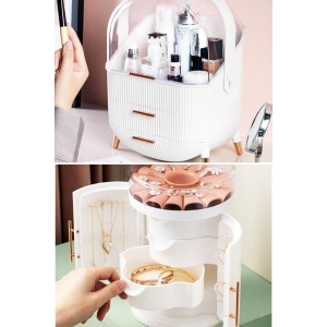 Piev House By House 2 si 1 Arada Makyaj Mücevherat Bujiteri  Düzenleyici Organizer Çeyiz Seti Krem Piev House By House 2 si 1 Arada Makyaj Mücevherat Bujiteri  Düzenleyici Organizer Çeyiz Seti Krem