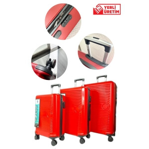 Piev Bussiens 3 Boy Şifreli PP Darbeye Dayanıklı Kırılmaz 4 Tekerlekli Çanta Valiz Seti Kırmızı Piev Bussiens 3 Boy Şifreli PP Darbeye Dayanıklı Kırılmaz 4 Tekerlekli Çanta Valiz Seti Kırmızı