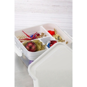 Piev Çok Bölmeli Dikiş Malzemeleri Eşya Düzenleyici Organizer Kutu 4,5 Lt