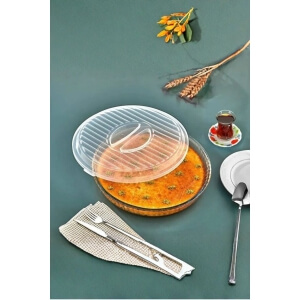 Piev Pratik Yuvarlak Borcam Kapağı Şeffaf