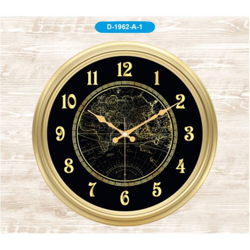 Piev Dekoratif Premium Dünya Haritalı Duvar Saati Pazaristanbul